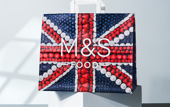 M&S paper bag